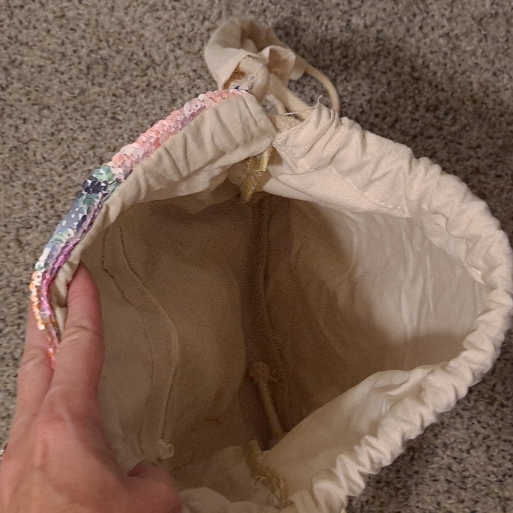 Unicorn Reversible Sequined Drawstring Backpack - Picture 9 of 10